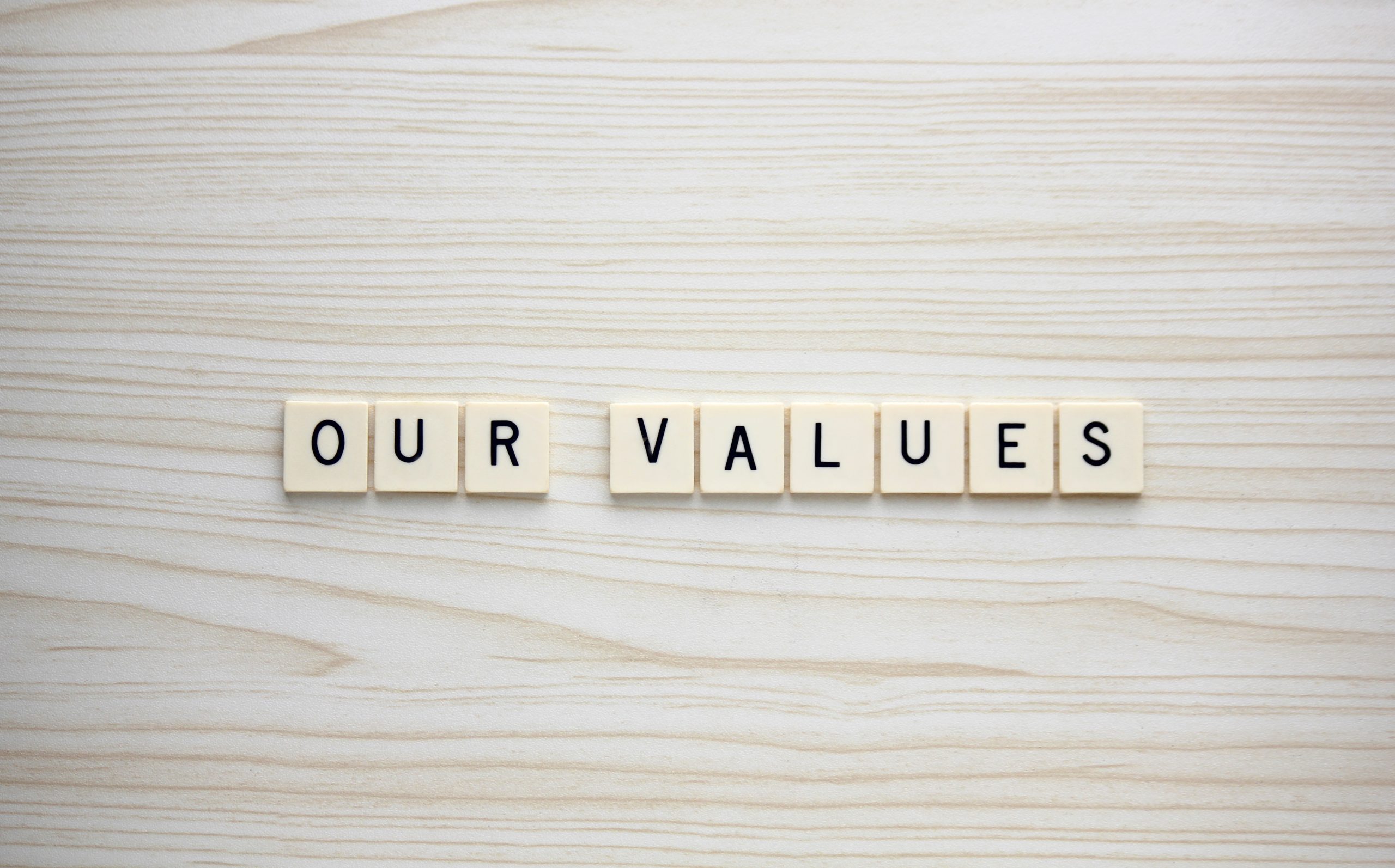 our values scaled